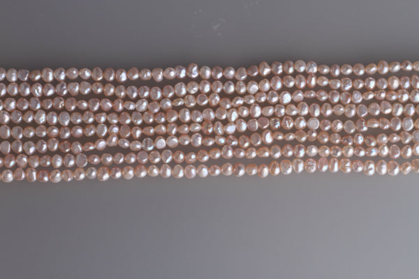 Irregular Shape Freshwater Pearl Strand 4-4.5mm (Natural colour)