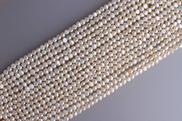 Irregular Shape Freshwater Pearl Strand 6-6.5mm