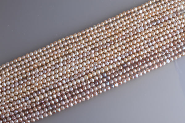 Irregular Shape Freshwater Pearl Strand 6.5-7mm (Natural colour)