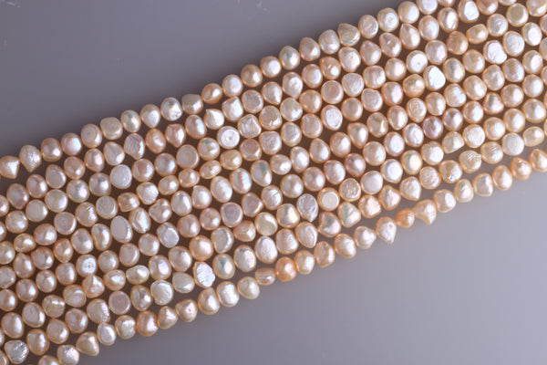 Irregular Shape Freshwater Pearl Strand 8.5-9mm (Natural colour)