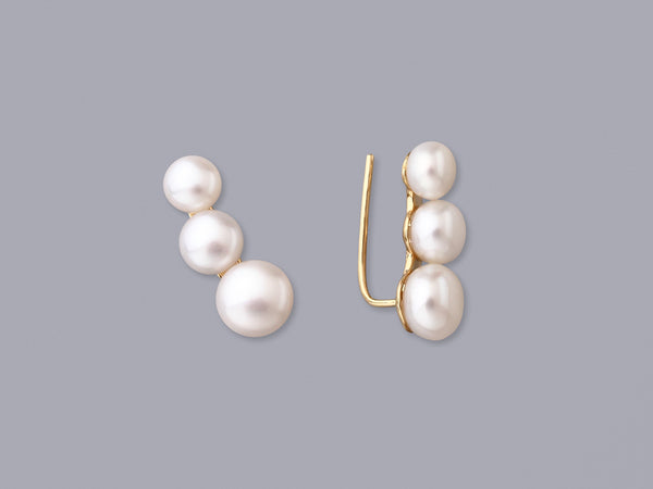 14K Yellow Gold with Freshwater Pearl