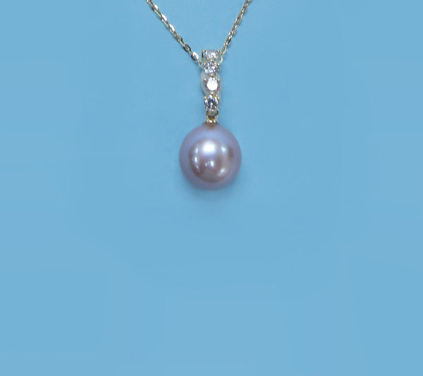 14K Yellow Gold Freshwater Pearl Necklace - Wing Wo Hing Jewelry Group - Pearl Jewelry Manufacturer