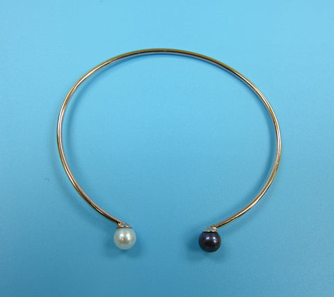 Sterling Silver Freshwater Pearl Bangle